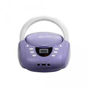 Rádio Portátil Lenoxx BD-120 CD/MP3/FM/USB Lavanda/Branco