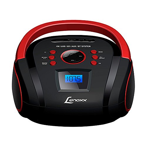 Radio Portatil Lenoxx BD110 Boombox Preto e Vermelho