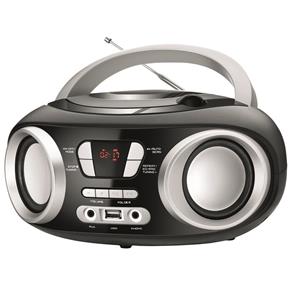 Rádio Portátil Mondial Boom Box NBX-13, USB, Auxiliar, Rádio FM, 6W, Preto - Bivolt