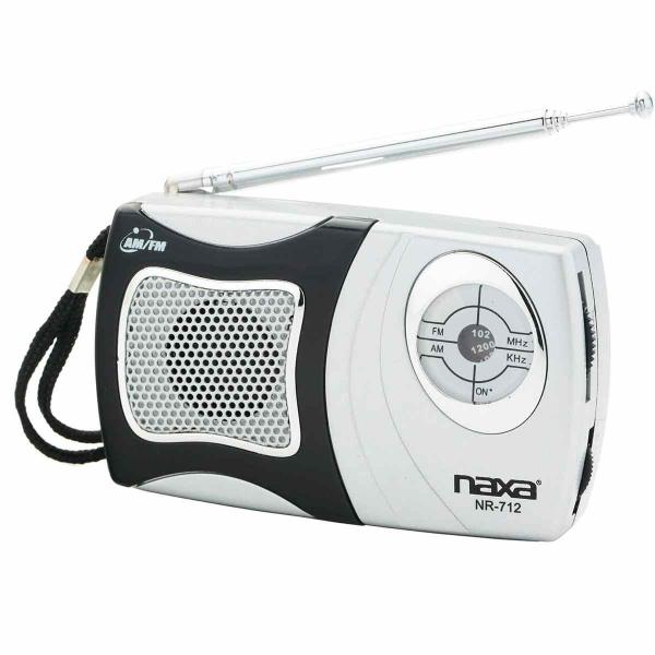 Rádio Portátil Naxa AM,FM com Alto-Falante Integrado NR712 PTO - Opeco