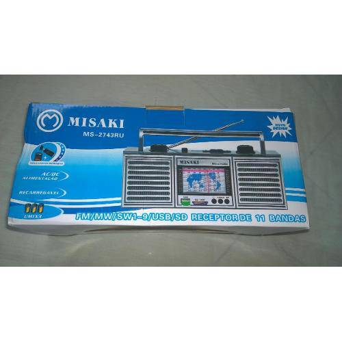 Radio Portatil Recarregavel Am/Fm Mp3/ Pendrive/ C