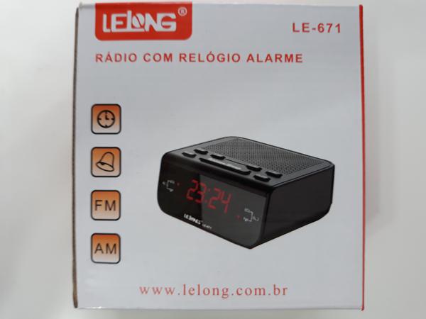 Rádio Relogio Alarme - Lelong