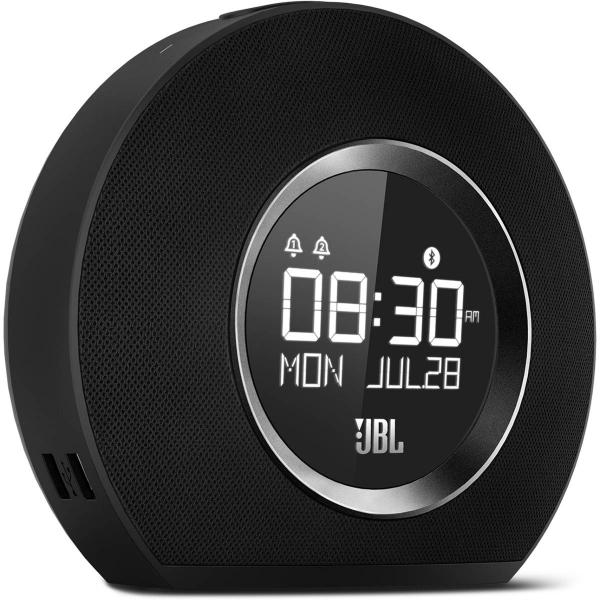 Rádio Relógio Caixa de Som Jbl Horizon Alarme Fm Led Mp3 com Bluetooth Usb Preta