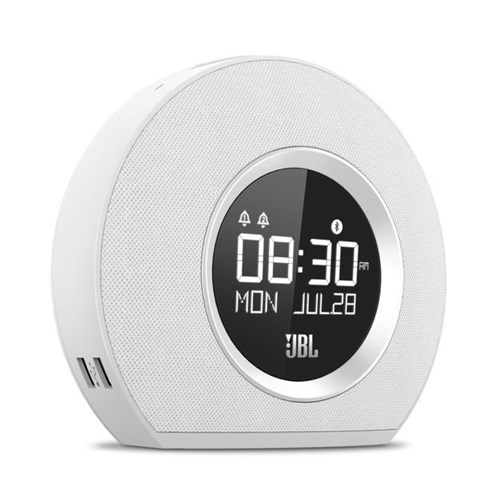 Rádio Relógio Caixa de Som Jbl Horizon Branco Bluetooth