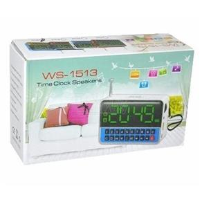 Rádio Relógio Despertador Alarme Fm Aux Usb Cartão Bluetooth Branco