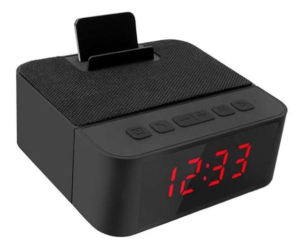 Rádio Relógio Despertador Bluetooth Caixa de Som Mp3 Usb Sd - Cabral Imports