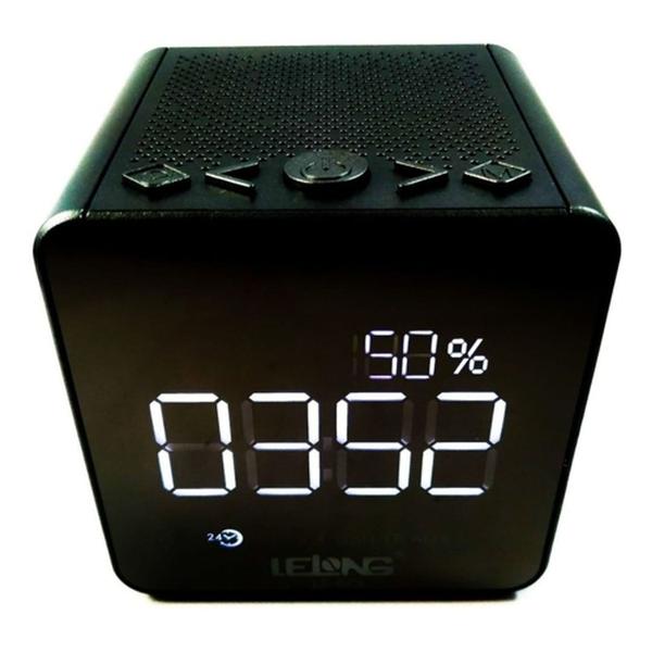 Rádio Relógio Despertador Digital Bluetooth Usb Cartão Sd Fm Le-673 - Lelong