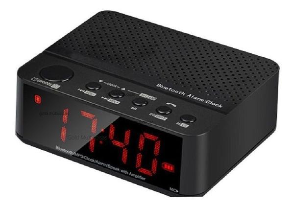 Rádio Relógio Despertador Digital Fm Bluetooth Lelong-674 - Macktub