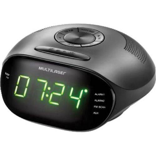 Rádio Relógio Digital 5w Led Verde Bivolt Sp202