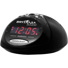 Rádio Relógio Digital AM/FM com Despertador e Função Backup - Britânia BS68 - Bivolt