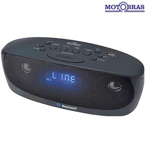 Rádio Relógio Digital Bluetooth, Alarme, USB RRM-BFU11 - Motobras