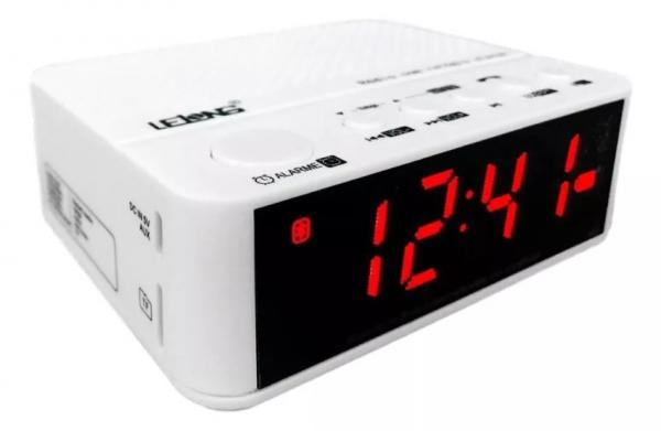 Rádio Relógio Digital Despertador Bluetooth Cartão D Memória Lelong LE-674