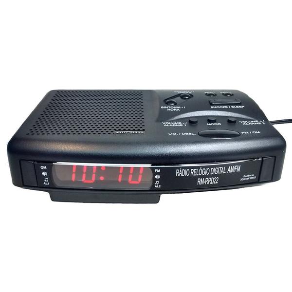 Rádio Relógio Digital Motobras - Am/Fm - 110/220v - Modelo: RM-RRD22 - Motobrás