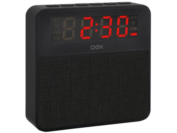 Rádio Relógio Digital OEX Bluetooth com USB - CS100