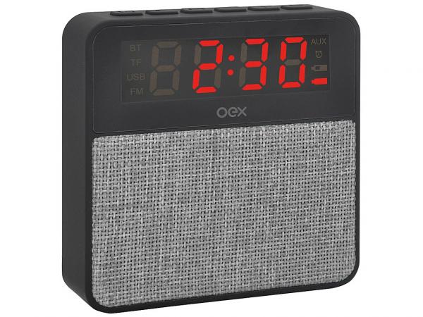 Rádio Relógio Digital OEX Bluetooth com USB - CS100