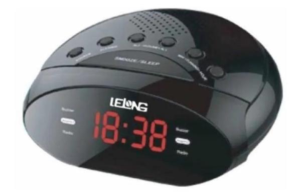 Rádio Relógio Fm/alarme Lelong Le-614