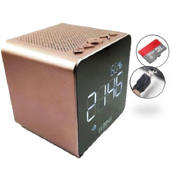 Rádio Relógio FM Bluetooth Despertador Digital LE-673 - Lelong