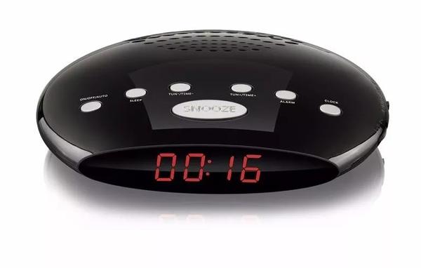 Rádio Relógio Fm com Despertador Bivolt Sp167 Preto - Multilaser