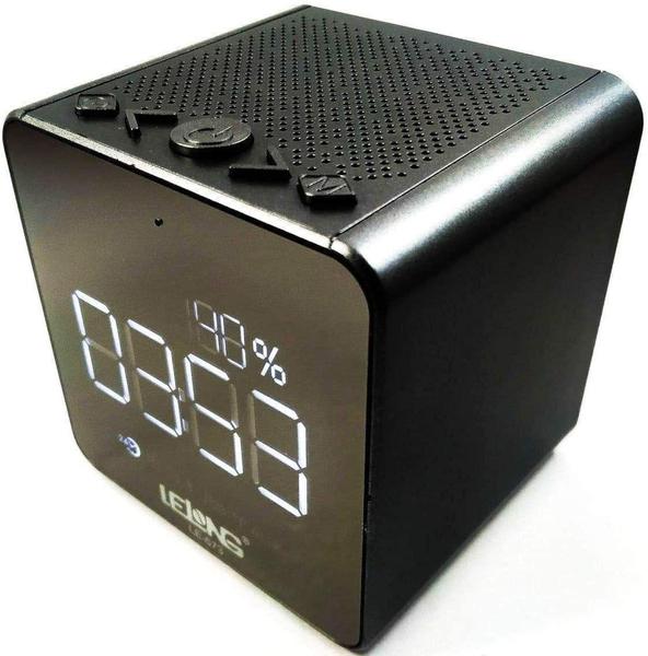 Rádio Relógio FM Despertador Display Digital Bluetooth USB - Lelong Le-673