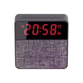Radio Relógio Mp3 Player Despertador Fm Usb MicroUsb Cinza