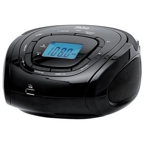 Rádio Relógio Philco PH80 com Rádio AM/FM, MP3 e Entrada USB - Preto