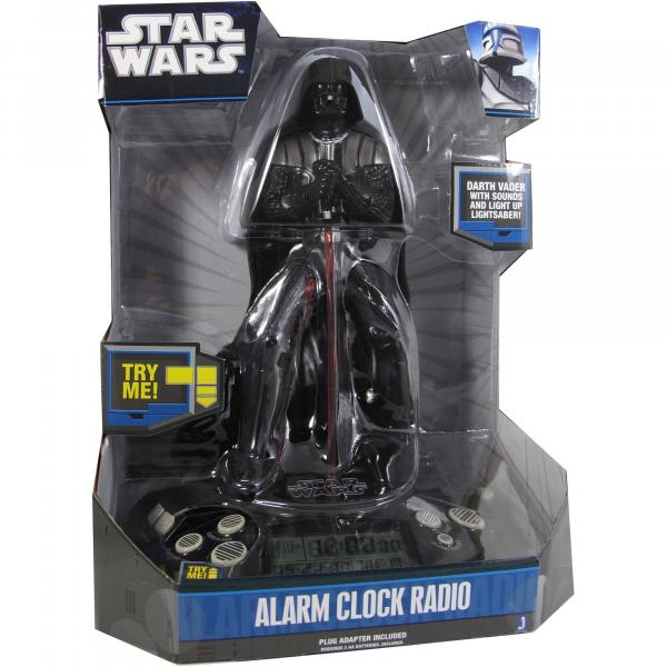 Rádio Relógio Star Wars Darth Vader Star Wars Alarme - Jazwares