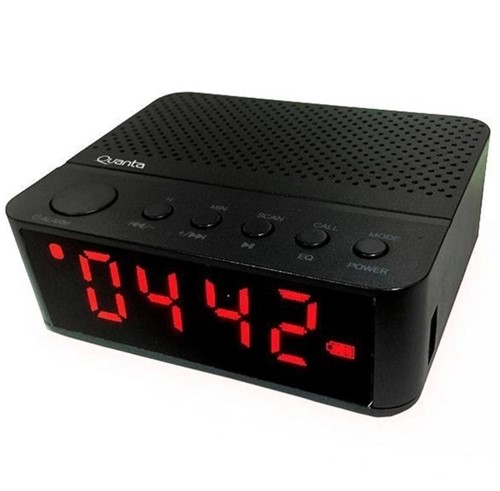 Radio Relógio Usb 5w com Bluetooth/fm/bateria 1.200