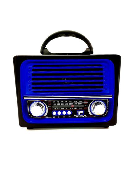 *Rádio Retrô Recarregável AM/FM/SD/Bluetooth LE-642 Lelong