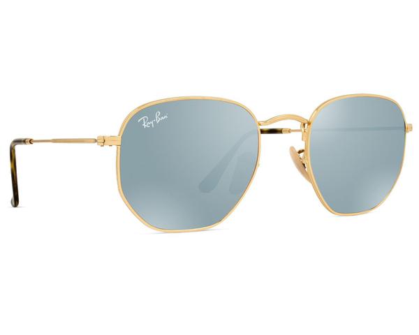 Ray-ban Rb3548nl 001/30 Hexagonal L Azul Esp. Tam 51 V10