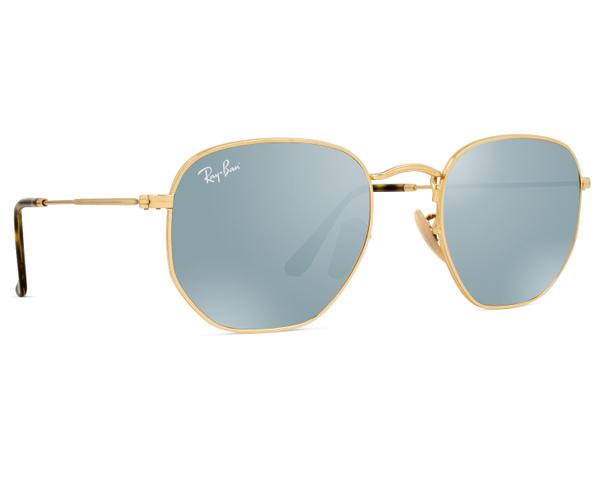 Ray-ban Rb3548nl 001/30 Hexagonal L Azul Esp. Tam 54 V11