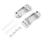 RC liga de alumínio Frente Lef & Right Bracket cubo de roda para TRAXXAS SLASH 2WD (Silver)