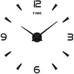 Redbey Furar Casa Diy Wall Clock Asjustable Tamanho Acrílico Decorativa Relógio Para Sala