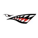 Redbey Kayak impermeável dentes do tubarão Boca Padrão Etiqueta