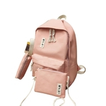 Mulheres Casual cor sólida Escola Urbano Estilo Mochila Canvas Bolsa de ombro