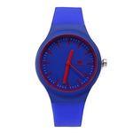 Redbey Mulheres Menina Simples Casual Silicone Watchband Relógio De Quartzo
