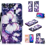 Para redmi 6 pro / Xiaomi A2 LITE 3D colorida capa protetora de couro pintado com Suporte & Cartão Posição & Lanyard