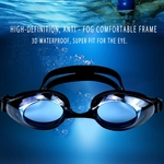 Redbey Professional Swim Óculos PC Anti-Fog HD natação óculos de silicone à prova d'água
