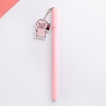 Redbey Stationery Plástico Assinatura Escritório Escrita Ferramenta Gel Pens Pink Pig Pendant Pen