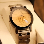 REEBONZ Luxo Moda relógio do aço inoxidável Homens de quartzo analógico relógio de pulso