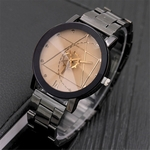 REEBONZ Relógio de Luxo em Aço Inoxidável Homem Relógio de Pulso Analógico de Quartzo