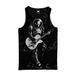 Regata Caveira Astronauta Skull Play Music Moda Guitarra