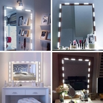 Regul¨¢vel 60 LED Vanity Luz Kits Maquiagem Cosm¨¦ticos Espelho luzes da corda