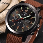 Mens Military Quartz Army Watch Black Dial Date Luxury Sport Wrist Watch