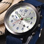 Mens Military Quartz Army Watch Black Dial Date Luxury Sport Wrist Watch