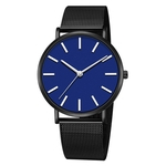 Fashion Quartz Watch Women Men Mesh Stainless Steel Quality Casual Wrist Watch