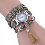 Rel¨®gio de pulso SC132 Feminino Cortical Suspens?o Bracelet Lady Quartz Rel¨®gio Casual