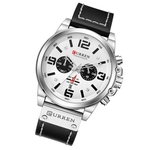 Rel¨®gio de quartzo Rel¨®gio dos homens cinto de couro homens de a?o inoxid¨¢vel Moda Watch de