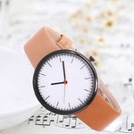 Women's Watch Men's Watch Glass Round Skin Strap Alloy Quartz Lovers Watches