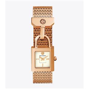 Relógio Feminino Tory Burch 20mm Modelo TBW7102 - a Prova D` Água / Detalhes Banhados a Ouro