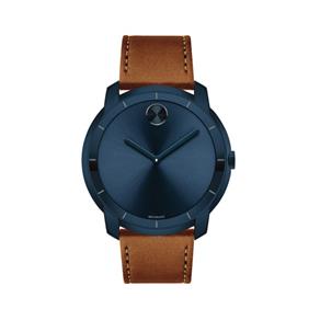 Relógio Masculino Movado Modelo 3600470 - a Prova D`Água / Pulseira em Couro